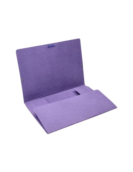 CARPETA GOMAS LIDERPAPEL FL CARTON COMPACTO 3 SOLAPAS AZ.