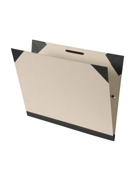 CARPETA DIBUJO CANSON BRUT 61X81CM LOMO FUELLE KRAFT CL. C/GOMAS