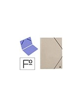 CARPETA GOMAS LIDERPAPEL FL CARTON ECOLOGICO GRIS 2