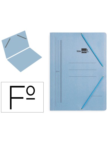 CARPETA GOMAS LIDERPAPEL FL CARTON AZ.