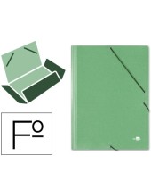 CARPETA GOMAS LIDERPAPEL FL SIMIL-PRESPAN 3 SOLAPAS VE.