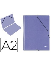 CARPETA PLANOS CARTON DIN A2 AZUL