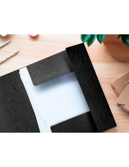 CARPETA GOMAS Q-CON. 320X243MM SIMIL-PRESPAN 3 SOLAPAS LOMO 15CM NG