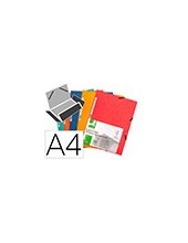 CARPETA GOMAS Q-CON.320X243MM SIMIL-PRESPAN 3 SOLAPAS LOMO 15CM SURT. 2