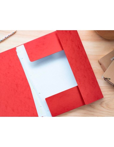 CARPETA GOMAS Q-CON.320X243MM SIMIL-PRESPAN 3 SOLAPAS LOMO 15CM SURT.