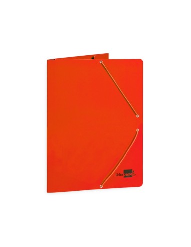 CARPETA GOMAS LIDERPAPEL FL PLASTIFICADO 3 SOLAPAS COL. SURT.