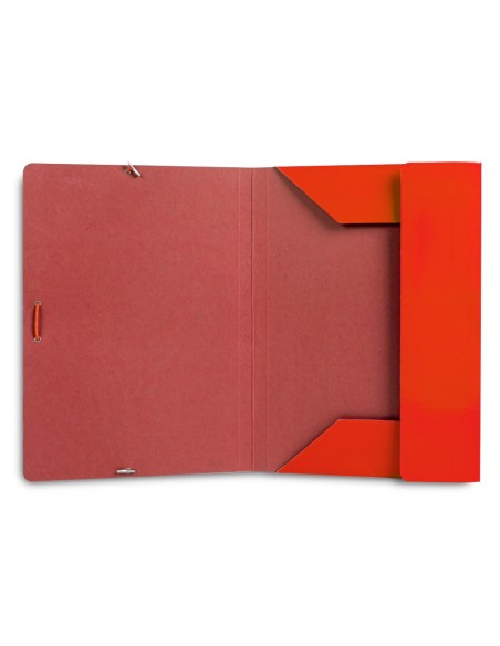 CARPETA GOMAS LIDERPAPEL FL PLASTIFICADO 3 SOLAPAS COL. SURT.