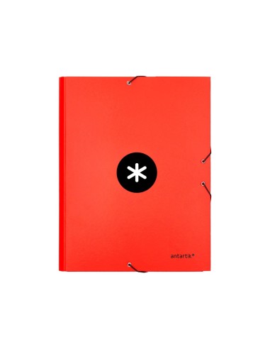 CARPETA GOMAS ANTARTIK FL CARTON FORRADO 3 SOLAPAS RJ.