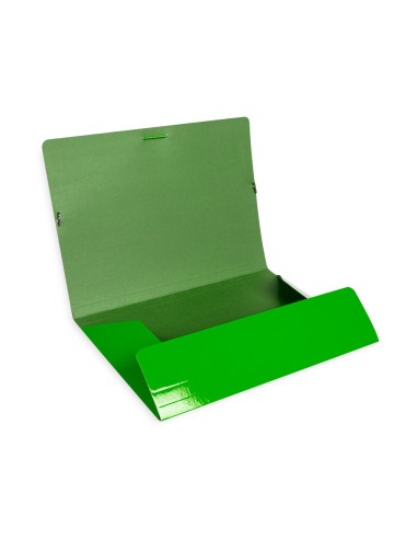 CARPETA  GOMAS FL. 3 SOLAPAS CARTON PLAST.VE.