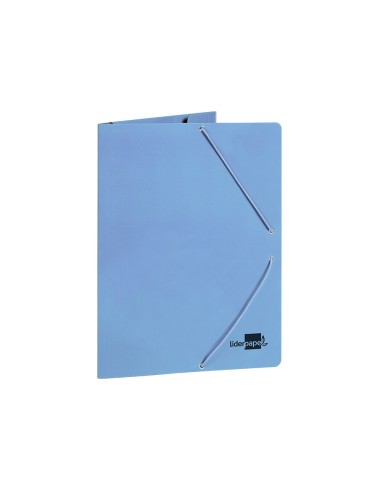 CARPETA  GOMAS FL. 3 SOLAPAS CARTON PLAST.PASTELES SURT.