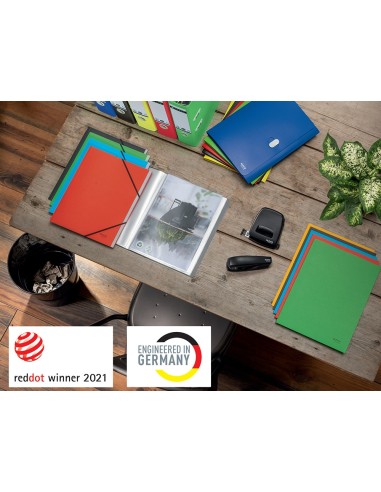 CARPETA LEITZ RECYCLE GOMAS A4 CARTON 100% VE.