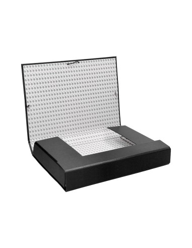 CARPETA PROYECTOS LOMO 9 CM NEGRA