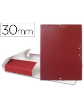 CARPETA PROYECTOS LOMO 3 CM ROJA CARTON