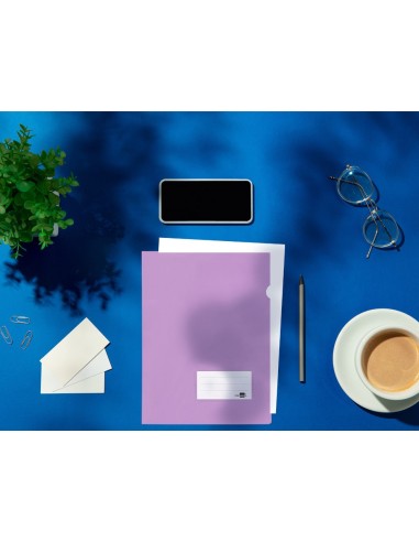 CARPETA DOSSIER A4 U ERO LAVANDA OPACO