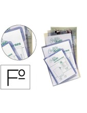 CARPETA DOSSIER UÑERO SARO PVC FOLIO 280 MC TRANSPARENTE