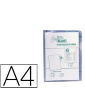 CARPETA DOSSIER UÑERO SARO PVC DIN A4 280 MC TRANSPARENTE