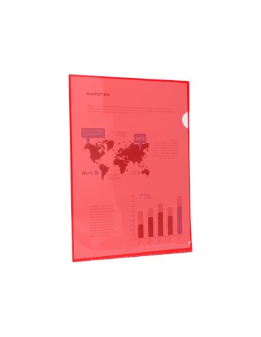 CARPETA BEAUT.DOSSIER UÑERO44000 PP DIN A4 ROJA 20 H.