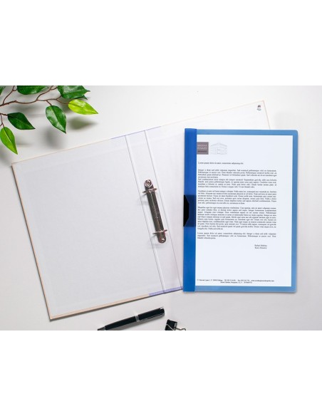 CARPETA BEAUT.DOSSIER PINZA LATERAL 45302 PP DIN A4 AZUL 30 H.PINZA D