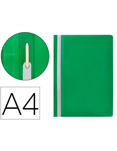 CARPETA DOSSIER FASTENER PLASTICO Q-CON.DIN A4 VERDE