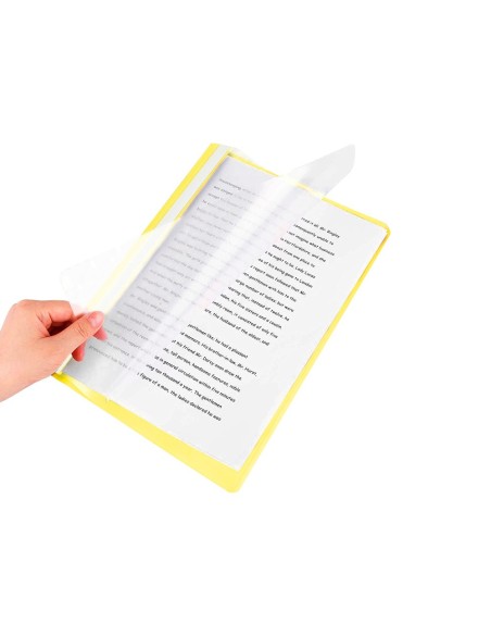 CARPETA DOSSIER FASTENER PLASTICO Q-CON.DIN A4 AMARILLA