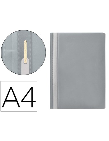 CARPETA DOSSIER FASTENER PLASTICO Q-CON.DIN A4 GRIS