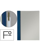 CARPETA DOSSIER FASTENER PVC ESSELTE FL.AZUL MARINO