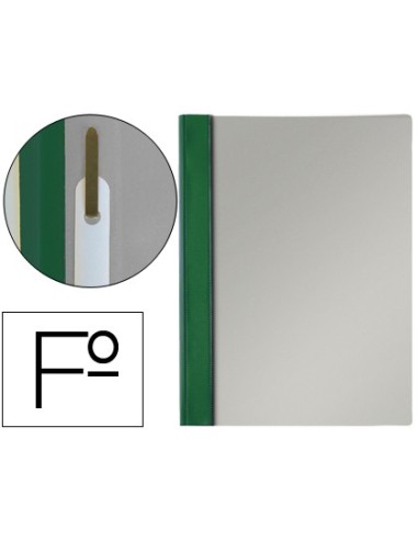 CARPETA DOSSIER FASTENER PVC ESSELTE FL.VERDE