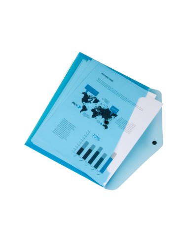 CARPETA  DOSSIER BROCHE PP.A4 PK.DE 4 SURT.