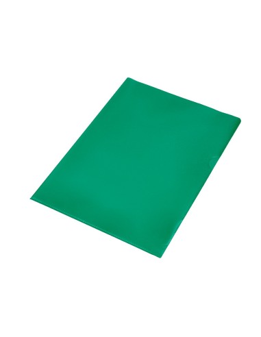 CARPETA DOSSIER UÑERO PLASTICOQ-CONNECT DIN A4 120  VERDE 100U**32700