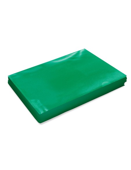 CARPETA DOSSIER UÑERO PLASTICOQ-CONNECT DIN A4 120  VERDE 100U**32700