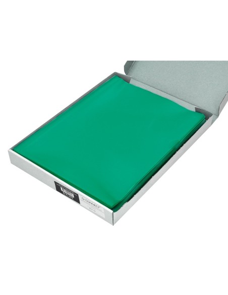 CARPETA DOSSIER UÑERO PLASTICOQ-CONNECT DIN A4 120  VERDE 100U**32700