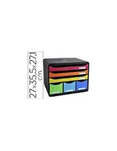 FICHERO CAJ.SOBREMESA EXACOMPTA 6 CAJ.MULTICOLORES 270X355X271 MM 2