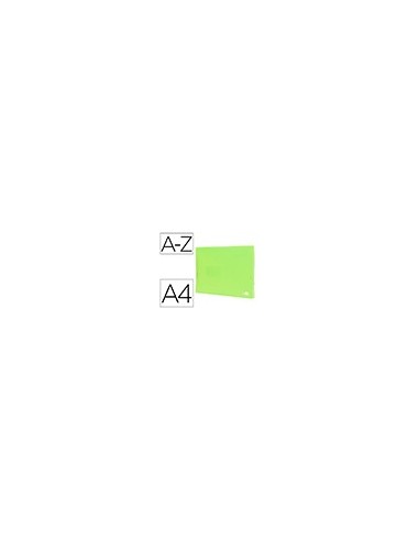 CARPETA CLASIFICADOR FUELLE PP. A4 AM. FLUOR OPACO 13 DEPARTAMENTOS