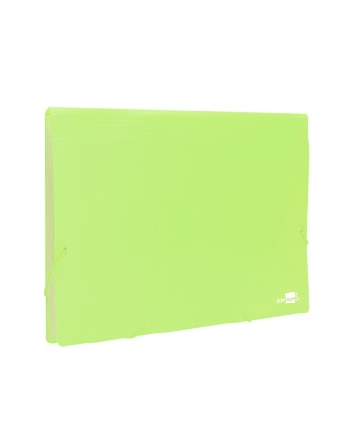 CARPETA CLASIFICADOR FUELLE PP. A4 AM. FLUOR OPACO 13 DEPARTAMENTOS