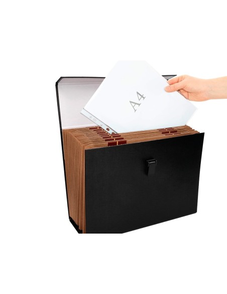 MALETIN C/FUELLE 316701 19 DEPARTAMENTOS TAMAÑO 25,5X390X120 MM