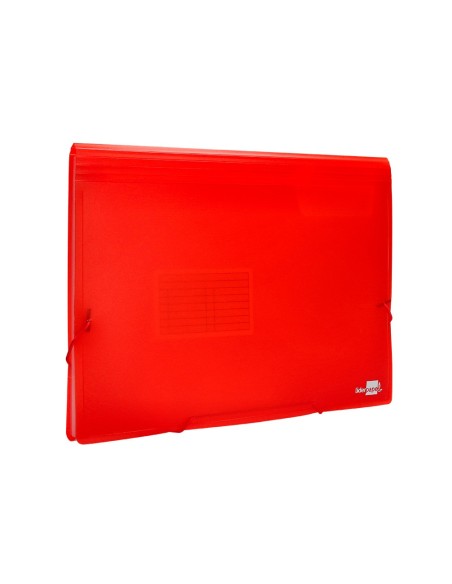 CARPETA BEAUT.CLASIF.FUELLE 32110 PP DIN A4 ROJA TPTE.-13 DEPARTAMENT
