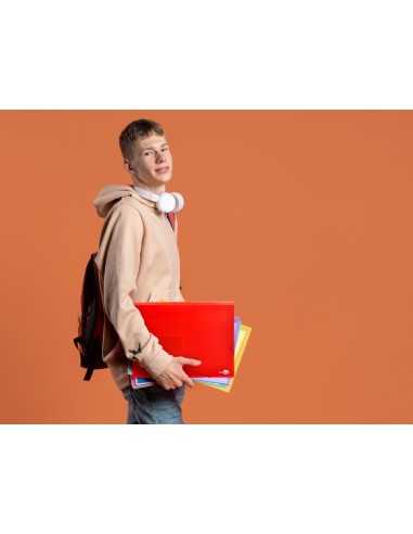 CARPETA BEAUT.CLASIF.FUELLE 32110 PP DIN A4 ROJA TPTE.-13 DEPARTAMENT