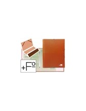 CARPETA CLASIF.A C.FORRADO COAT SOLAPA I-NARANJA 12 DEPARTAMENTOS 2
