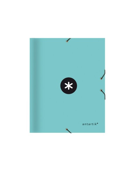 CARPETA ANTARTIKCLASIF.A4 12 DEP.GOMA CARTON FORRADO MENTA