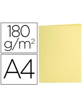 SUBCARPETA A4 180 GR. LIDERPAPEL AMARILLO PASTEL C/50