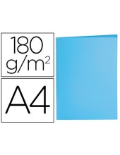 SUBCARPETA A4 180 GR. LIDERPAPEL AZUL PASTEL C/50