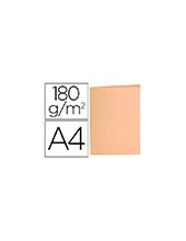SUBCARPETA A4 180 GR. LIDERPAPEL NARANJA PASTEL C/50 2