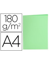 SUBCARPETA A4 180 GR. LIDERPAPEL VERDE PASTEL C/50