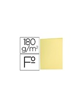 SUBCARPETA FL 180 GR. LIDERPAPEL AMARILLO PASTEL C/50 2