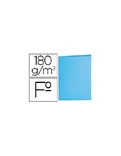 SUBCARPETA FL 180 GR. LIDERPAPEL AZUL PASTEL 2