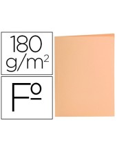 SUBCARPETA FL 180 GR. LIDERPAPEL NARANJA PASTEL