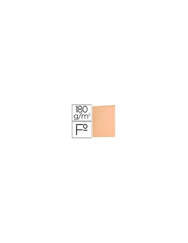 SUBCARPETA FL 180 GR. LIDERPAPEL NARANJA PASTEL