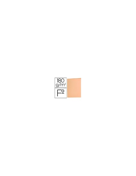 SUBCARPETA FL 180 GR. LIDERPAPEL NARANJA PASTEL