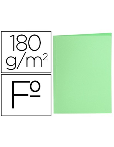 SUBCARPETA FL 180 GR. LIDERPAPEL VERDE PASTEL