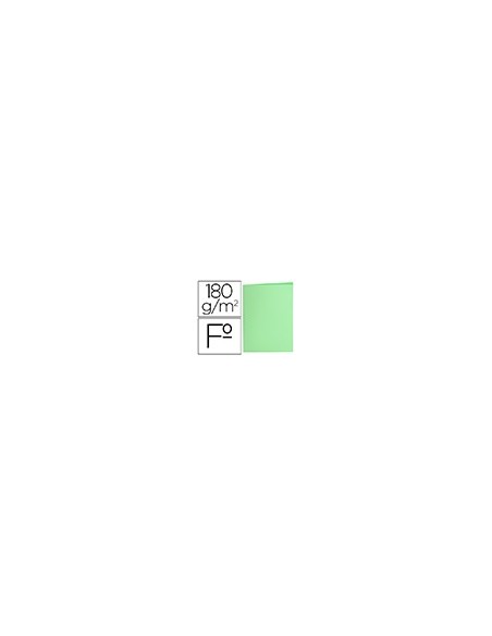 SUBCARPETA FL 180 GR. LIDERPAPEL VERDE PASTEL
